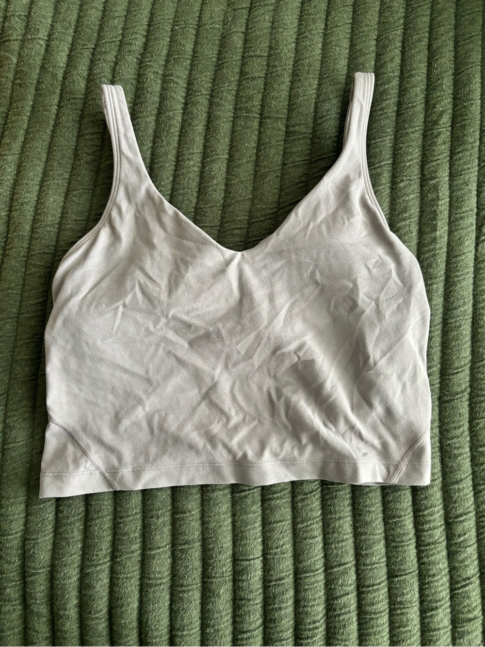 lululemon athletica Light Gray Tank Top